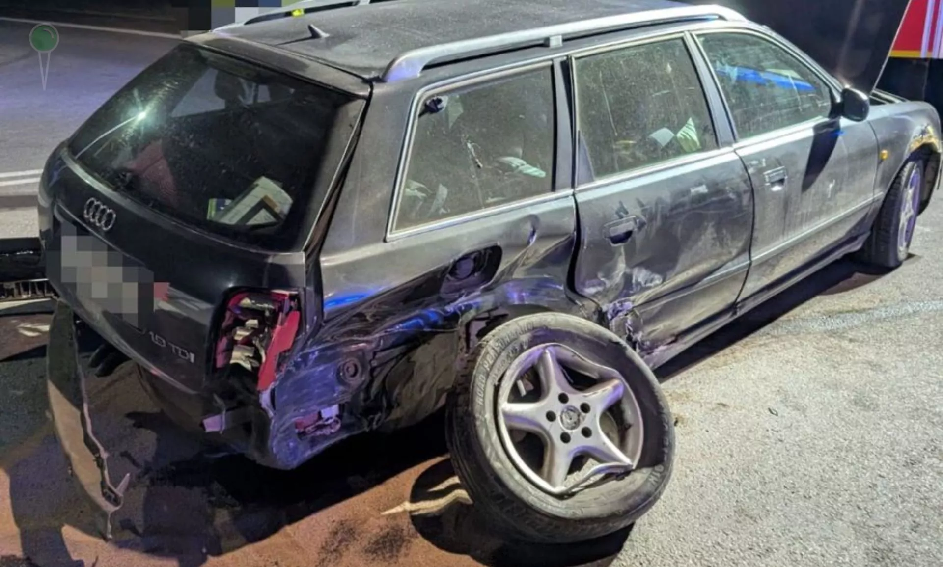 Nieustąpienie pierwszeństwa i dachowanie pod Malborkiem (FOTO: KPP Malbork)