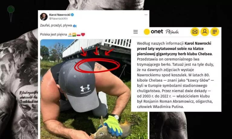 Tatuaże Nawrockiego. Chelsea jako „dowód” prorosyjskości? (FOTO: canva.com)