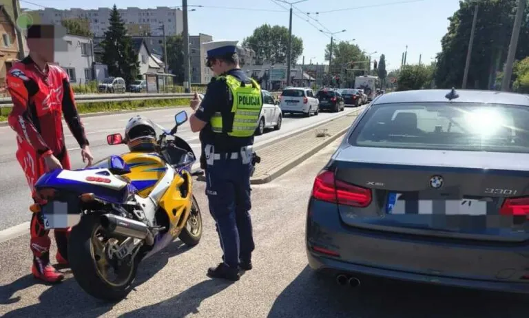 Gdynia: Motocyklista jechał 145 km/h w mieście (FOTO: KMP Gdynia)