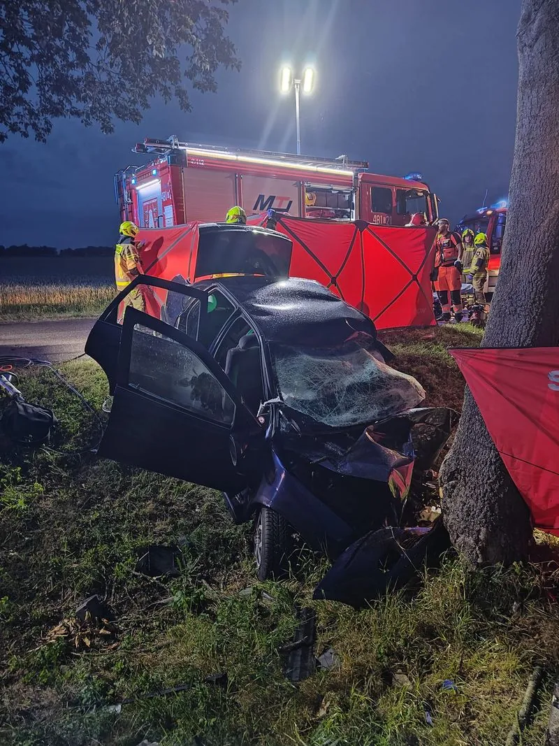 Tragedie młodych kierowców na Pomorzu. Wypadki dzień po dniu (FOTO: KPP Malbork)