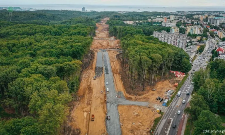 Realizacja Obwodnicy Witomina. Prace nabierają tempa (FOTO: Marcin Mielewski, ZDIZ Gdynia)