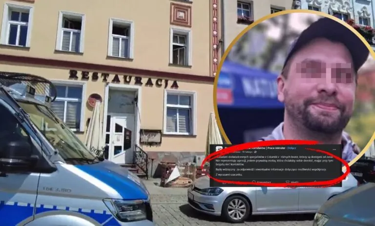 Śmierć w Nowem. Ukryte powiązania "właściciela" hotelu z Kolumbijczykami (FOTO: wbijamszpile/FB/Kamil Karwasz)