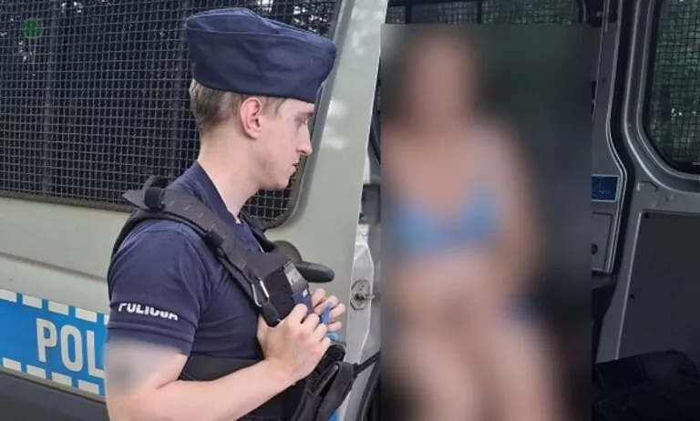 16‑latka po alkoholu ledwie ocalała wchodząc do morza (FOTO: KPP Lębork)