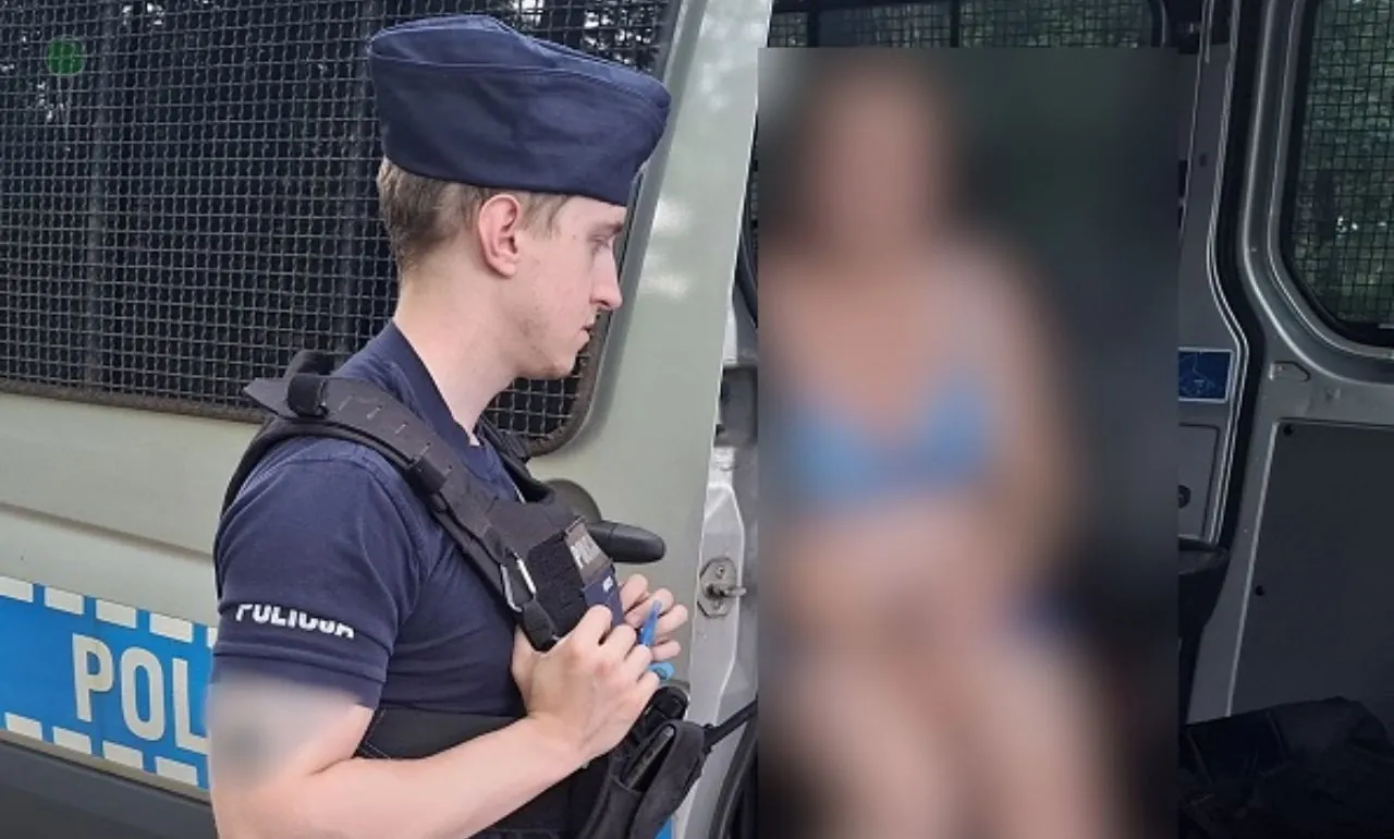 16‑latka po alkoholu ledwie ocalała wchodząc do morza (FOTO: KPP Lębork)