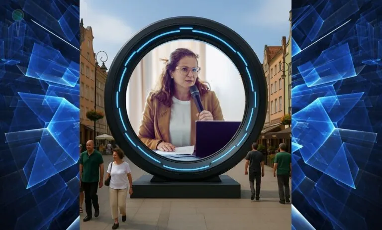 Dulkiewicz stawia ekran zamiast mostu. Gdańsk w korkach (FOTO: Aleksandra Dulkiewicz/FB)