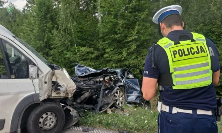 Wypadki pod Kwidzynem. Użyto śmigłowiec LPR (FOTO: KPP Kwidzyn)