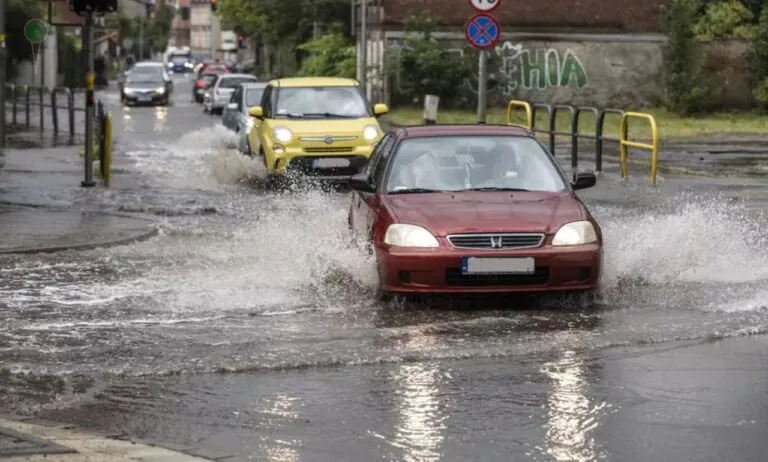 Największy deszcz od 2017 roku – zbiorniki retencyjne w Gdańsku pełne (FOTO: Grzegorz Mehring/gdansk.pl)