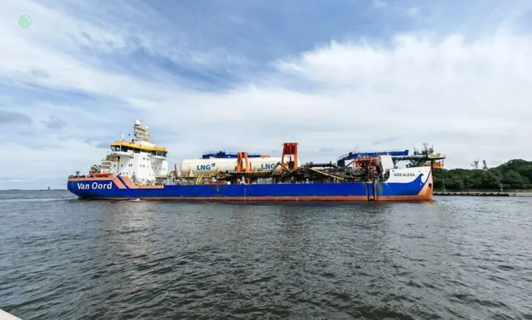 Zatoka Gdańska pogłębiana pod terminal LNG (FOTO: GAZ SYSTEM)