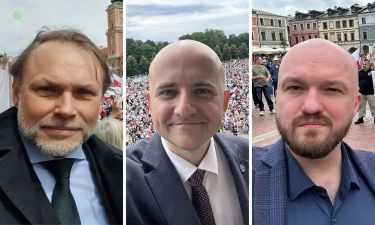 O lewej Grzegorz Lorek (PiS), Dariusz Matecki (PiS) i Witold Tumanowicz (Konfederacja). (FOTO: kompilacja zdjęć z profili posłów)