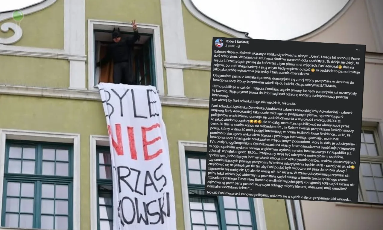 Policjanci żądają 89 tys. zł od fotoreportera za zdjęcia z Batmanem (FOTO: Robert Kwiatek/FB)