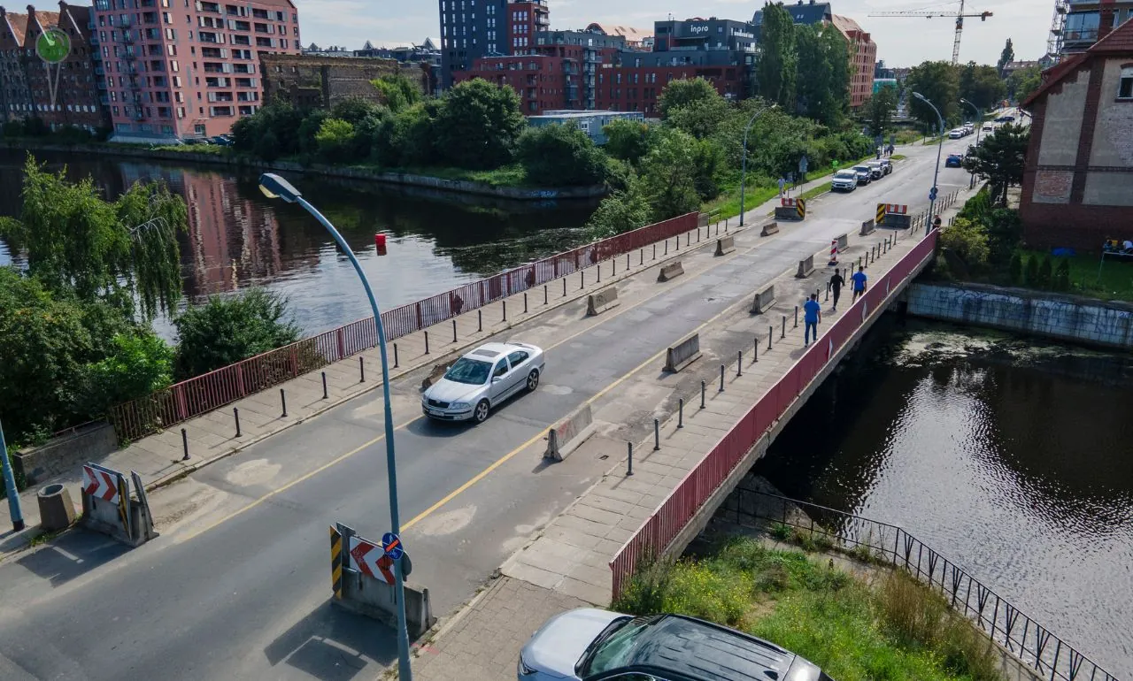 Most Popielny w Gdańsku zamknięty dla aut. Rusza remont za 2 mln zł (FOTO: Grzegorz Mehring/gdansk.pl)