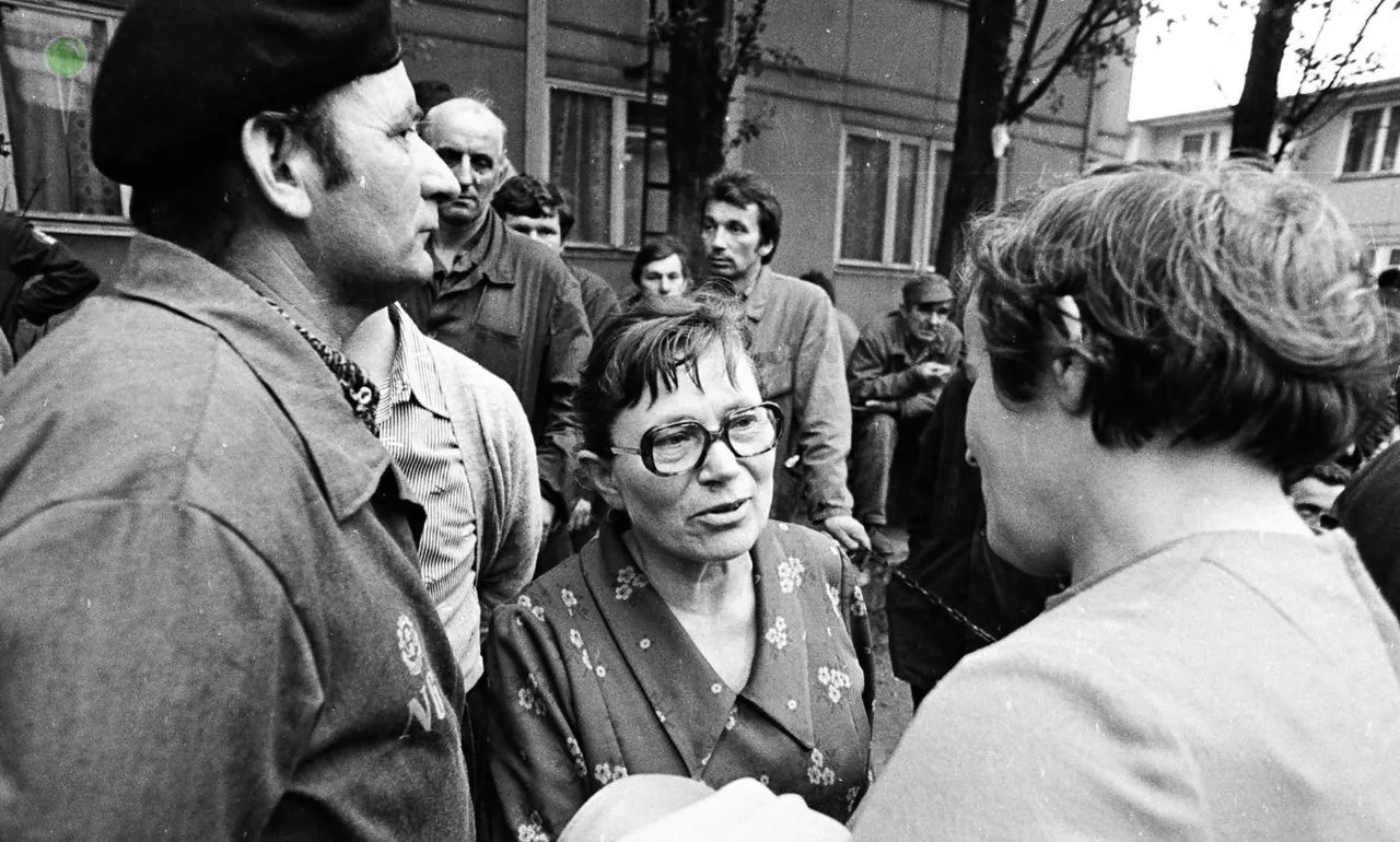 Uroczystości 45-lecia Porozumień Sierpniowych. W centrum Anna Walentynowicz (FOTO: IPN Gdańsk)