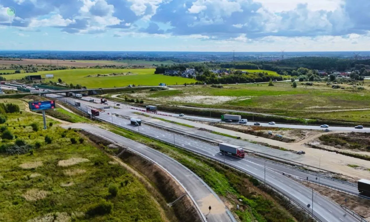 Zwężenie Południowej Obwodnicy Gdańska - spodziewane są korki (FOTO: GDDKiA o. Gdańsk)