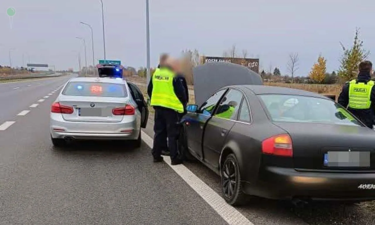 22-letni pirat drogowy z Ukrainy. 31 500 zł mandatu i 210 pkt karnych (FOTO: KMP Gdańsk)