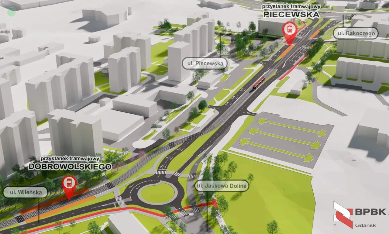 Gdańsk rusza z drugim etapem przetargu na tramwaj z południa do Wrzeszcza (FOTO: BPBK)