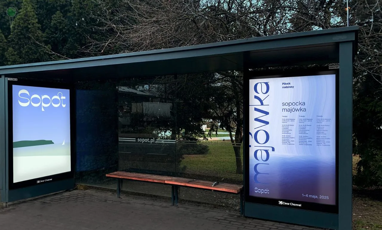 Tak w przestrzeni będzie wyglądało nowe logo Sopotu (FOTO: sopot.pl)