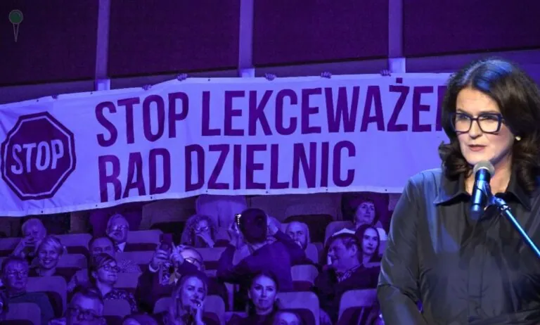 Protest radnych podczas gali z udziałem prezydent Dulkiewicz (FOTO: mat. czytelnika/gdansk.pl)