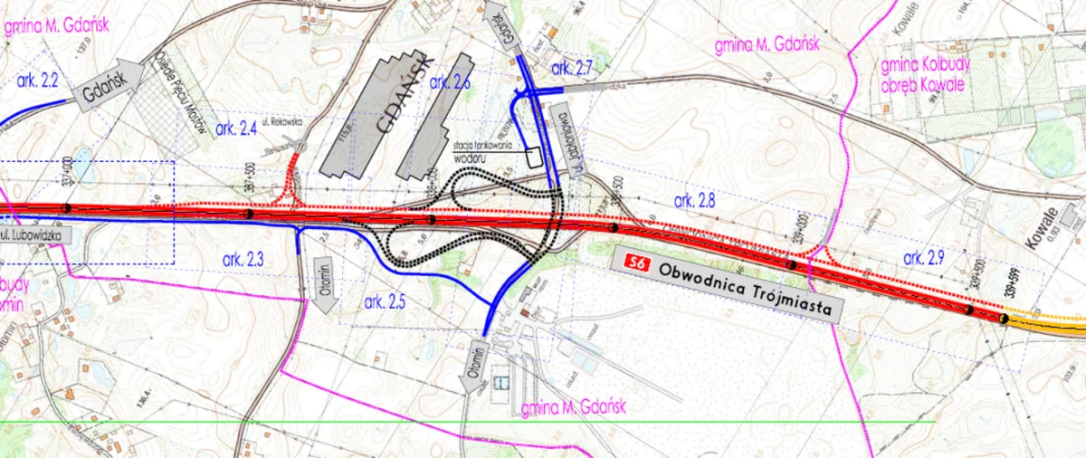 Rozbudowa węzła Gdańsk Szadółki ma ruszyć za cztery lata (FOTO: GDDKiA)