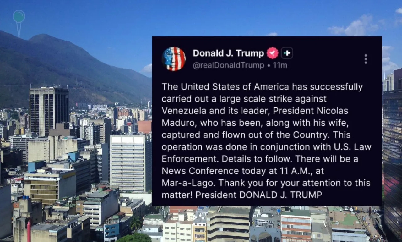 USA uderzają w Wenezuelę. Trump: Maduro schwytany (FOTO: canva/X)