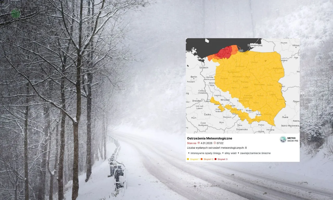 Zimowa nawałnica nad Pomorzem. Alert III stopnia