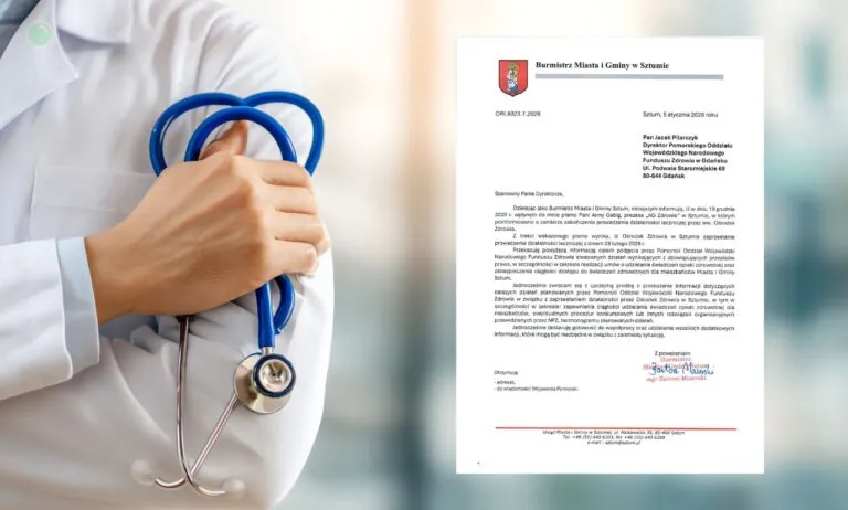 Po 27 latach znika przychodnia lekarska. NFZ milczy (FOTO: canva/UMiG Sztum)