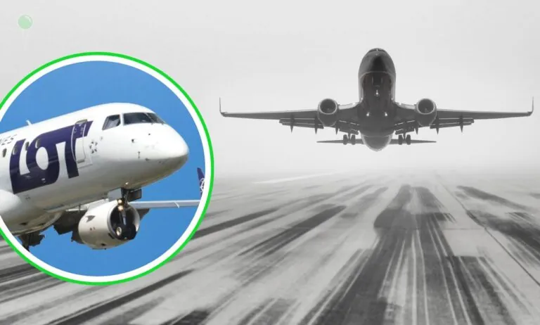 Samolot LOT-u lecący z Warszawy do Gdańska musiał nagle przerwać lądowanie i odejść na drugi krąg. Wszystko przez... pojazd (FOTO:canva/LOT)