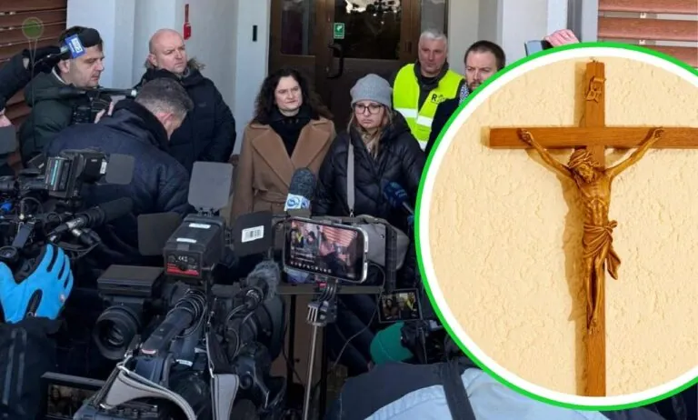 Awantura o krucyfiks w szkole w Kielnie. Nowe fakty (FOTO: canva/Dorota Arciszewska-Mielewczyk/FB)