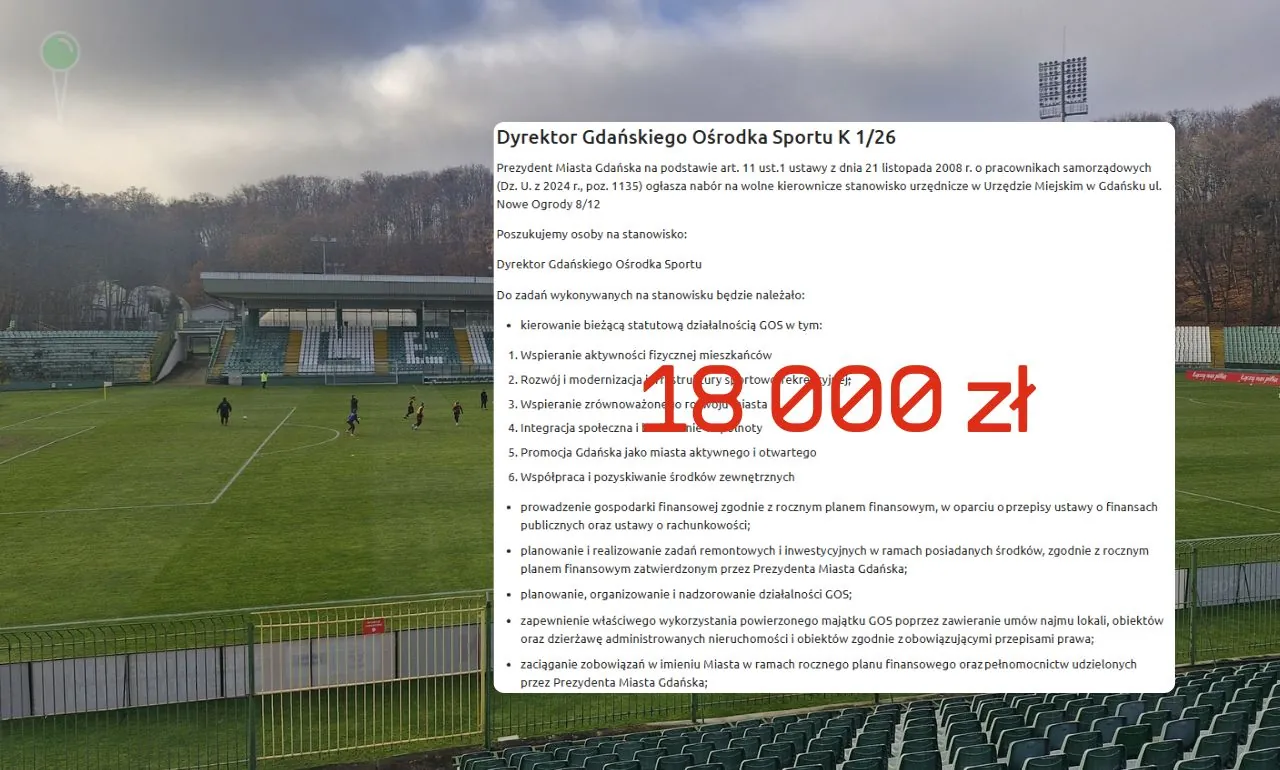 18 tys. zł pensji i pełna władza. Kto pokieruje sportem w Gdańsku? (FOTO: GOS Gdańsk)