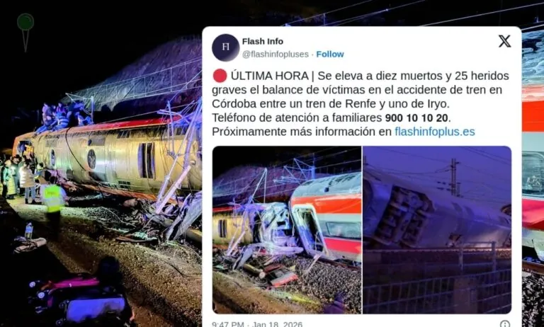 Katastrofa kolejowa w Hiszpani. Nie żyje 21 osób. Jakie są przyczyny dramatu? (FOTO: Flashinfo/X)