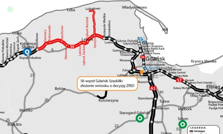 Rozbudowa węzła Gdańsk Szadółki ma ruszyć za cztery lata (FOTO: GDDKiA)
