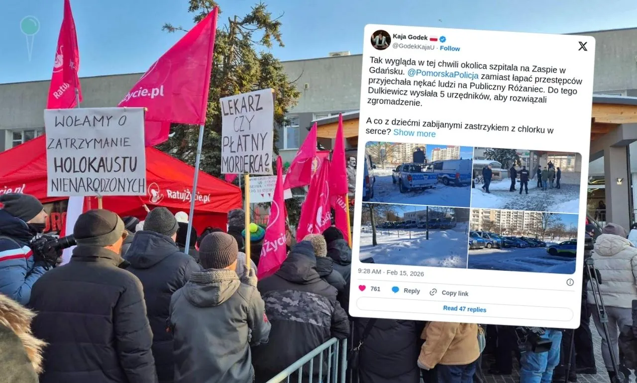 Protesty przed szpitalem w Gdańsku. Frekwencja wyraźnie spada (FOTO: Fundacja Życie i Rodzina)