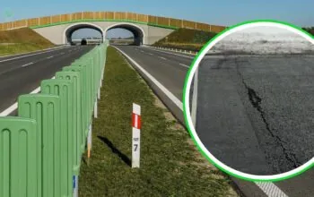 Problemy na S7. Pęknięcia i zamknięte pasy (FOTO: GDDKiA)
