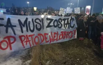 Protest pod Alfą. Mieszkańcy mówią: dość betonu (FOTO: wbijamszpile.pl)