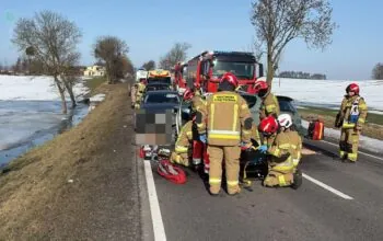 Wypadek na trasie Otłowiec - Gardeja pod Kwidzynem (FOTO: KPP Kwidzyn)