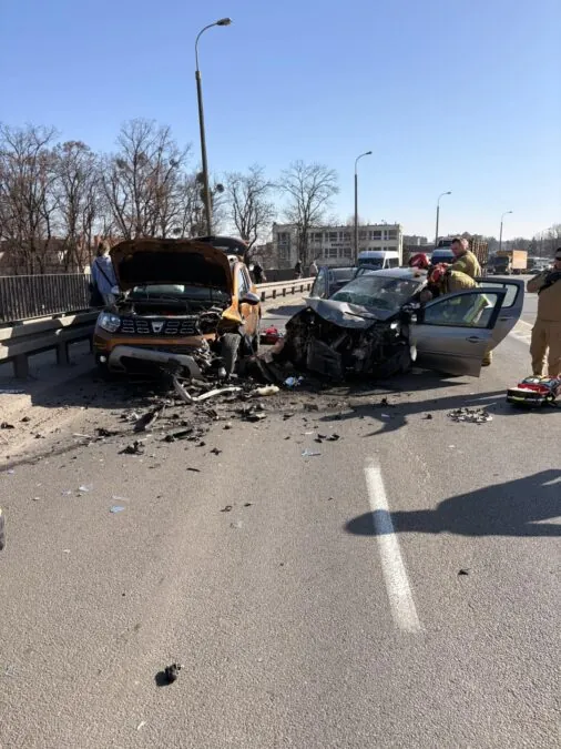 Wypadek w Malborku. Utrudnienia na alei Wojska Polskiego (FOTO: KPPSP Malbork)