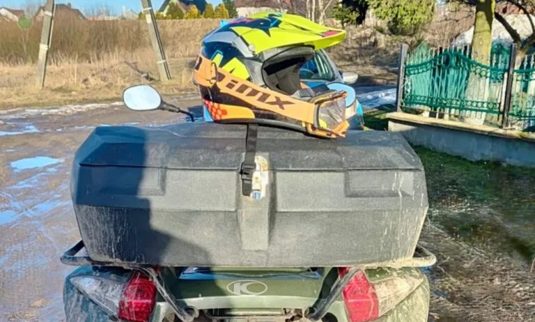 Pościg za 12-latkiem na quadzie (FOTO: KPP Kartuzy)