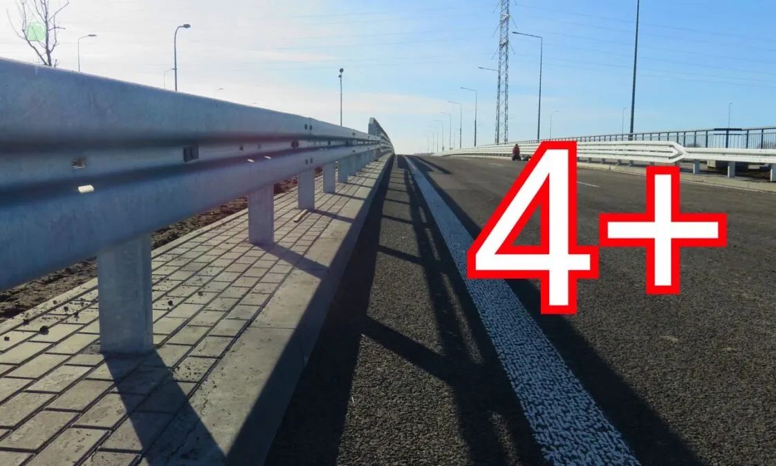 Estakada na Elbląskiej otwarta. Dlaczego tylko 4+? (FOTO: wbijamszpile.pl)