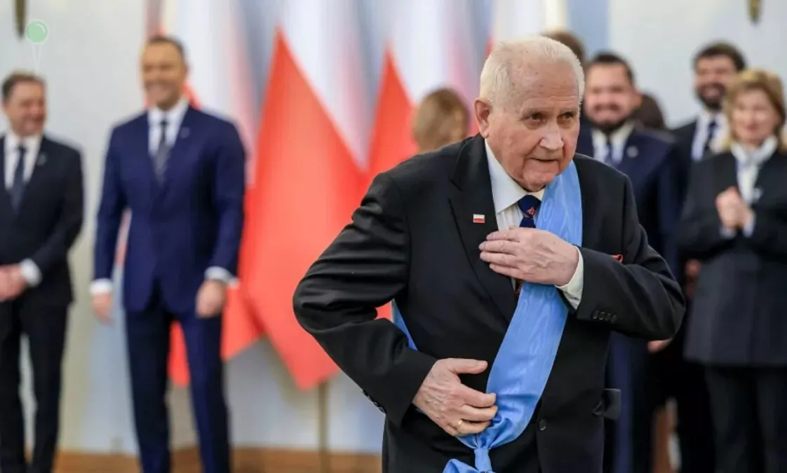 Order Odrodzenia Polski dla Czesława Nowaka. "Nie zmarnowałem życia dla Polski" (FOTO: Kancelaria Prezydenta RP)