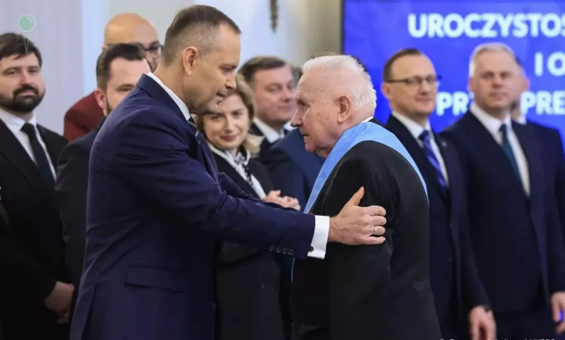 Order Orła Białego dla Czesława Nowaka. "Nie zmarnowałem życia dla Polski" (FOTO: Kancelaria Prezydenta RP)