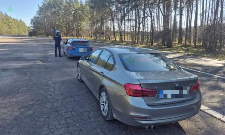 Policja łapie kierowców za prędkość poza terenem zabudowanym (FOTO: KPP Człuchów)