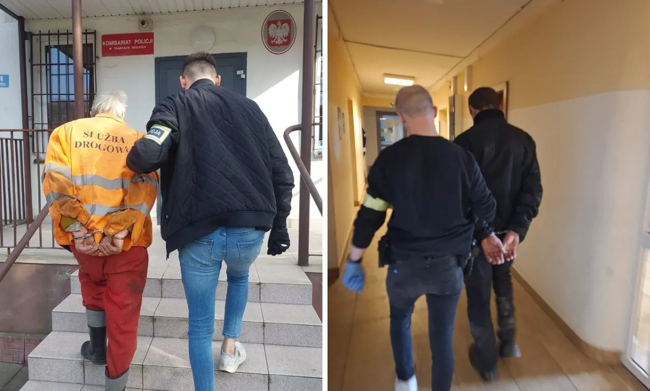 Awantura domowa w gminie Trąbki Wielki. Zatrzymano ojca i syna (FOTO: KPP Pruszcz Gdański)