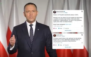 Weto w sprawie SAFE. Spór o 200 mld zł i burza w sieci (FOTO: KPRP/X)