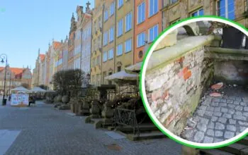 Wstyd przy Neptunie. Przedproża w centrum Gdańska się sypią (FOTO: wbijamszpile.pl)