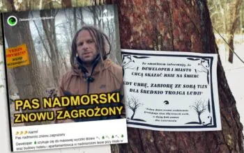 Zielona Fala alarmuje w sprawie pasa nadmorskiego po naszych publikacjach (FOTO: Zielona Fala)