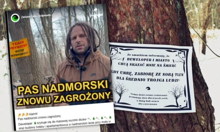 Zielona Fala alarmuje w sprawie pasa nadmorskiego po naszych publikacjach (FOTO: Zielona Fala)