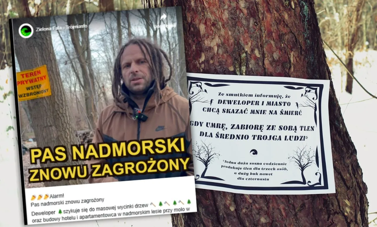 Zielona Fala alarmuje w sprawie pasa nadmorskiego po naszych publikacjach (FOTO: Zielona Fala)