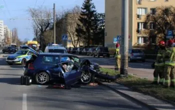 Ukrainiec z trzema zakazami. Pijany rozbił auto w Gdyni (FOTO: KMP Gdynia)