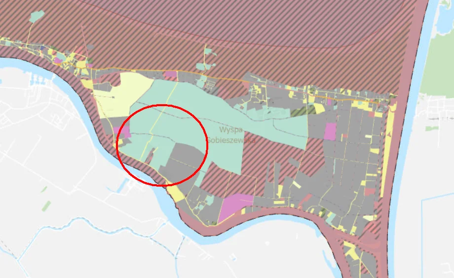 Nieruchomość w rejonie Wieńca na Wyspie Sobieszewskiej należy do wspomnianej spółki.