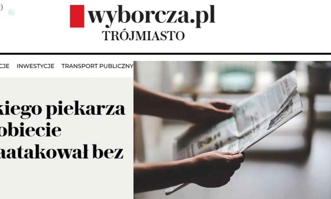 „Gazeta Wyborcza” w Trójmieście okrojona o połowę składu (FOTO: canva/trojmiasto.wyborcza.pl)