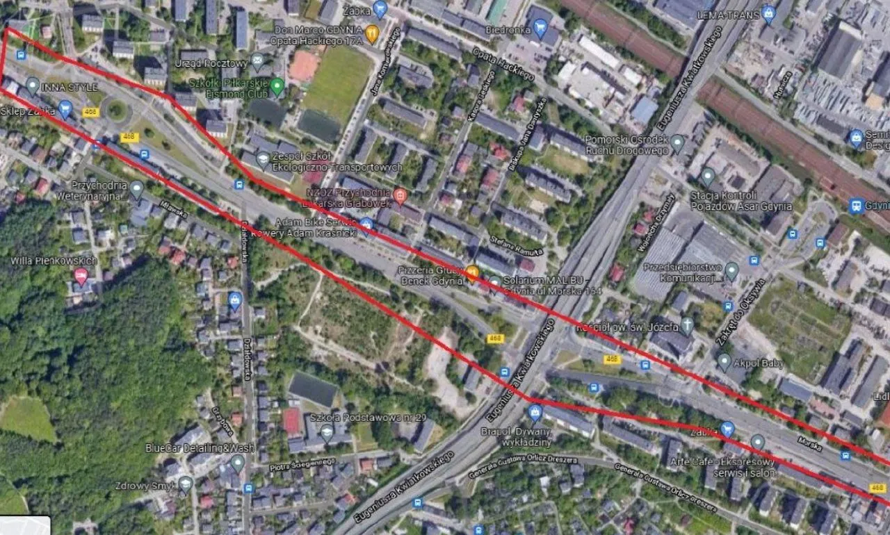 Trzy pasy na Morskiej. Gdyni planuje przebudowę ważnej drogi (FOTO: Google Maps/gdynia.pl)